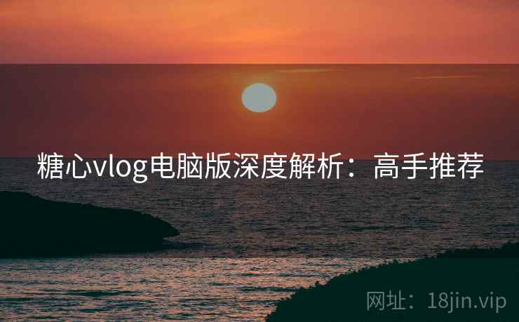 糖心vlog电脑版深度解析：高手推荐