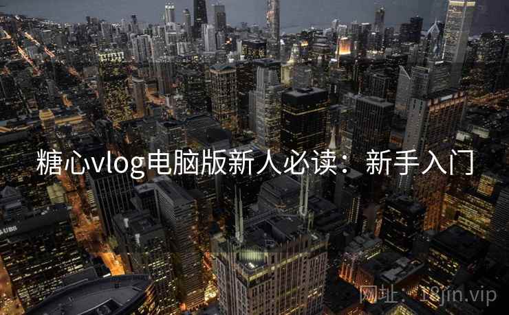 糖心vlog电脑版新人必读：新手入门